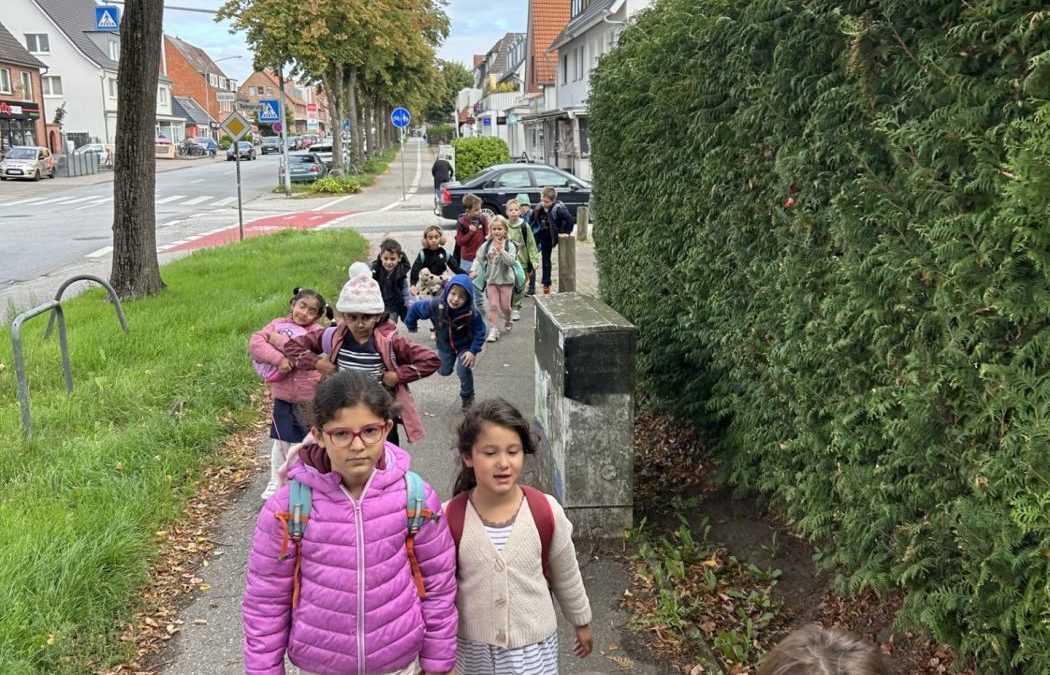 Die Klasse 1 erkundet Kücknitz